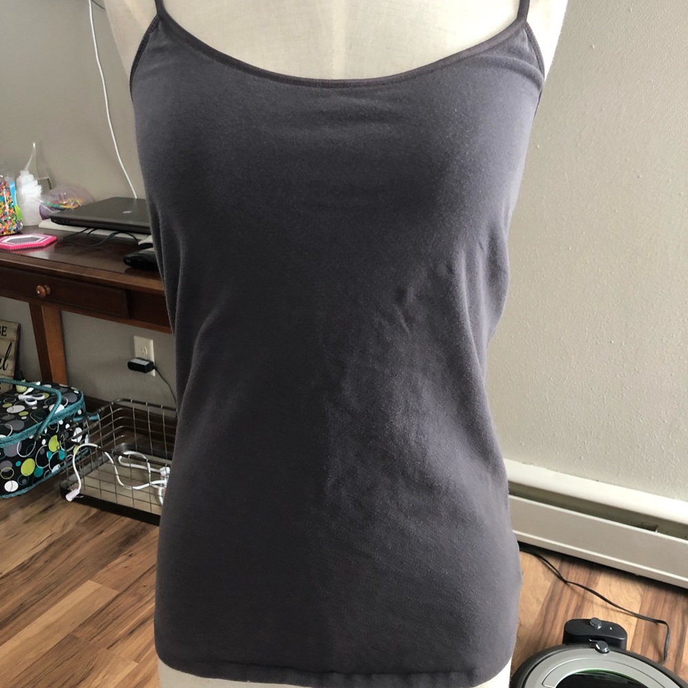 Adjustable strap, built in bra tank top.